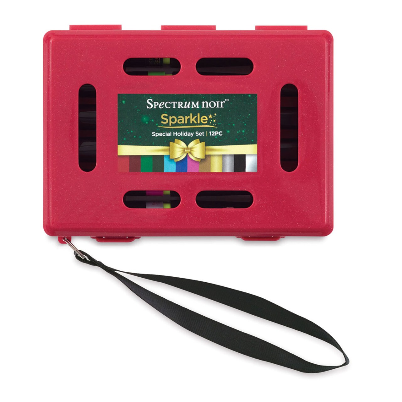 Spectrum Noir Sparkle Glitter Brush Pens - Holiday, Set of 12